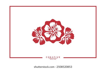 Hibiscus flower vector art, illustration