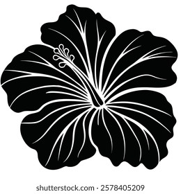 Hibiscus flower vector art, illustration