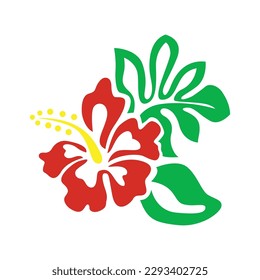 Hibiscus flower vector, illustrator, art