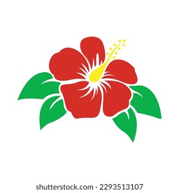 Hibiscus flower vector, illustrator, graphics art