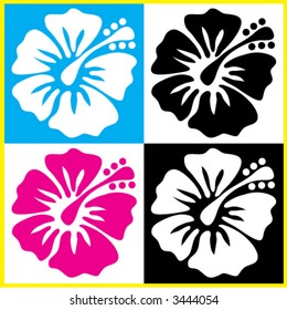 Outline Hibiscus Flower Images, Stock Photos & Vectors | Shutterstock