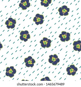 Hibiscus flowers tropical pattern. Exotic seamless pattern with tropical flowers. Hibiscus flower. Floral background with exotic flowers.