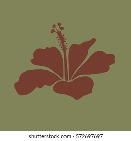 Hibiscus icon.