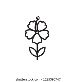 Hibiscus Icon Vector