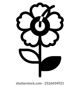 Hibiscus icon for web, app, infographic, etc