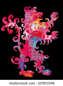 hibiscus lion