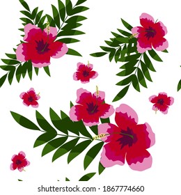 Very Beautiful Digital Textile Vintage Flowers Stock Illustration ...
