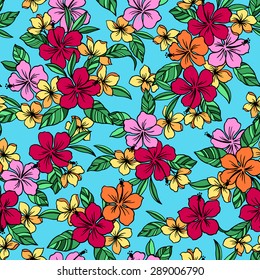 Hibiscus Pattern Stock Vector (Royalty Free) 289006790 | Shutterstock