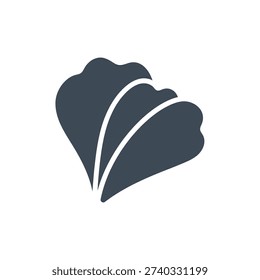 Hibiscus Petal Fold with Flat Design Crease Line Tropical Floral Vector Illustration