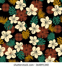 Hibiscus pineapple pattern