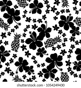 Hibiscus and pineapple pattern
I drew Hibiscus and a pineapple for designing it
This painting continues repeatedly
