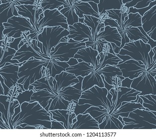 Hibiscus Repeat Pattern