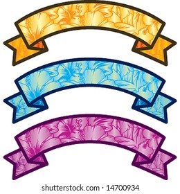 hibiscus ribbon set