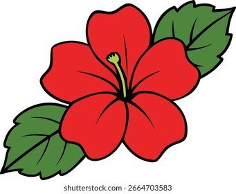 Hibiscus con pétalos con volantes victor
