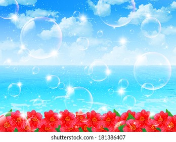 Hibiscus Sea Sky