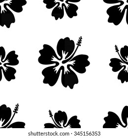hibiscus seamless background