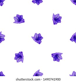 Hibiscus seamless pattern. Palm leaf. Flower background