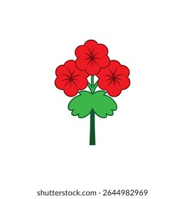 a hibiscus tree with red trumpet flowers and overs