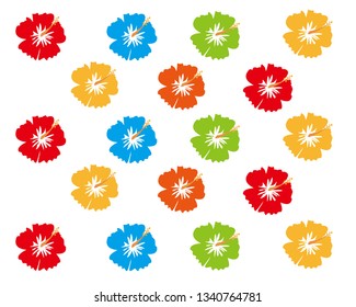 hibiscus vector illustration