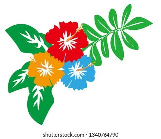 hibiscus vector illustration