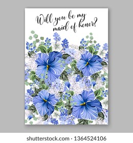 Hibiscus wedding invitation tropical floral background Aloha awaii luay