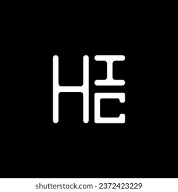 Diseño vectorial del logotipo de la letra HIC, logotipo HIC simple y moderno. Diseño de alfabetos de lujo HIC  