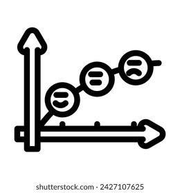 hick law ux ui design line icon vector. hick law ux ui design sign. isolated contour symbol black illustration