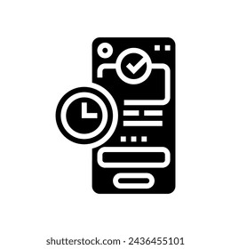 hick law ux ui design glyph icon vector. hick law ux ui design sign. isolated symbol illustration