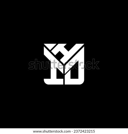 HID letter logo vector design, HID simple and modern logo. HID luxurious alphabet design  