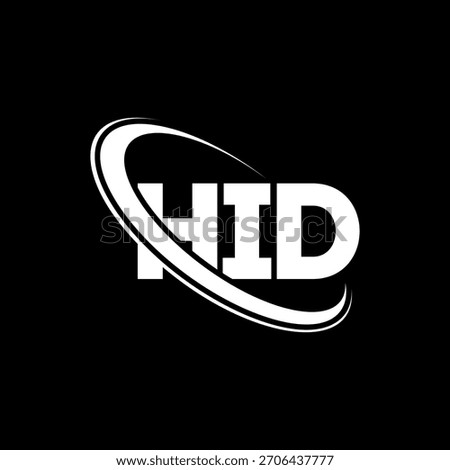 HID logo. HID letter. HID letter logo design. Initials HID logo linked with circle and uppercase monogram logo. HID-typography for technology, business and real estate brand.