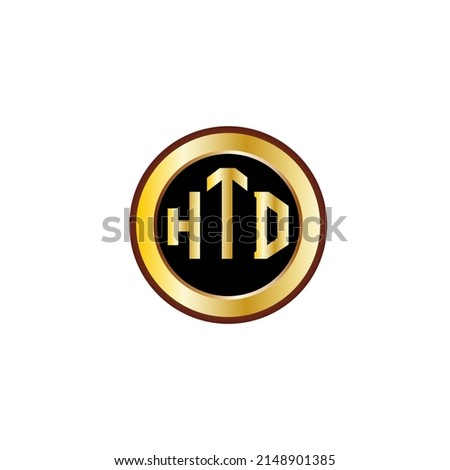 HID Three letter logo design with gold color circle