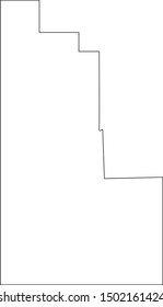 hidalgo County Map in New Mexico State