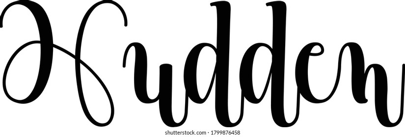 Hidden Calligraphy Black Color Text On 
White Background
