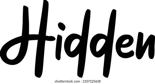 Hidden Elegant Cursive Calligraphy Text Phrase idiom