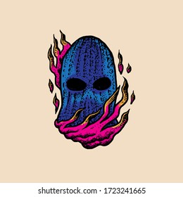 The Hidden face Vector design illustration