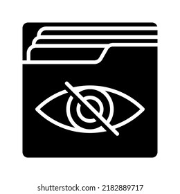 Hidden icon. view off mode sign. vector illustration