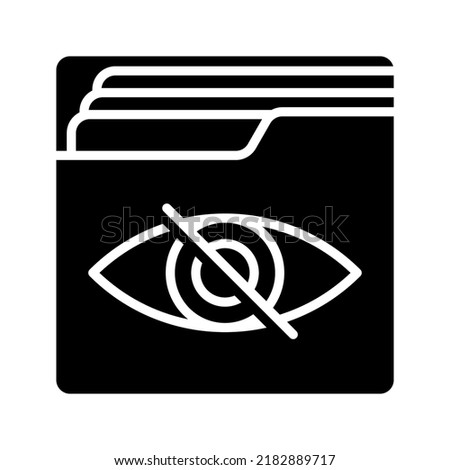 Hidden icon. view off mode sign. vector illustration