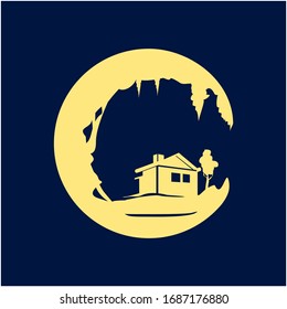 Hidden Letter C Logo Design. With Dynamic Colors. Minimalist Style. Dual Meaning. Negative Space. Vector Illustration.