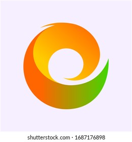 Hidden Letter C Logo Design. With Dynamic Colors. Minimalist Style. Dual Meaning. Negative Space. Vector Illustration.
