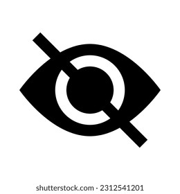 Hidden silhouette icon. Password hidden. Vector.