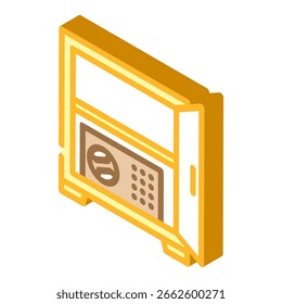 hidden storage compartment isometric icon vector. hidden storage compartment sign. isolated symbol illustration
