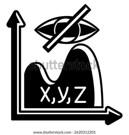 Hidden Variables icon represented by Hidden Variables chart Black Filled style.