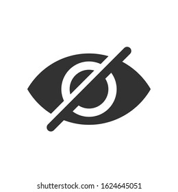 Hidden vector icon. Editable symbol illustration.