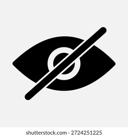 Hidden View Privacy Eye Icon