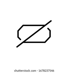 hide, blind, slash vector illustration