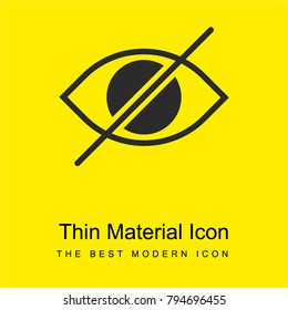 Hide bright yellow material minimal icon or logo design