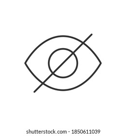 hide disabled icon vector illustration