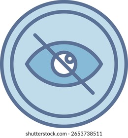 Hide Filled Blue Tone Icon