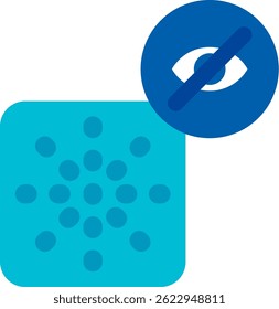 Hide grid Line vector Icon Design