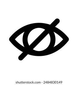 Hide icon design, user interface vector